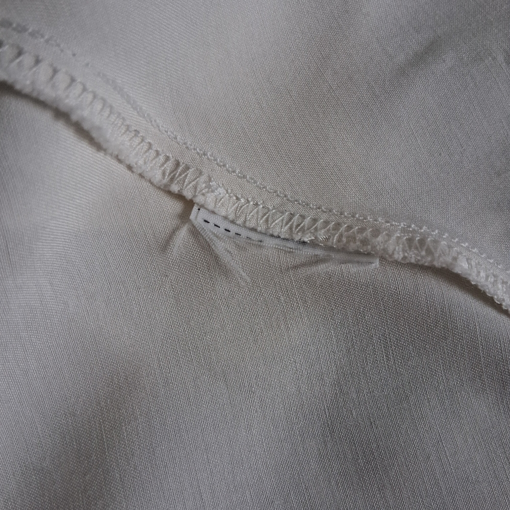 Abercrombie & Fitch White Satin Dress With Leg Slit And Low Back - Picture 7 of 7